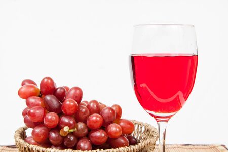 Bunch of red grapesの写真素材