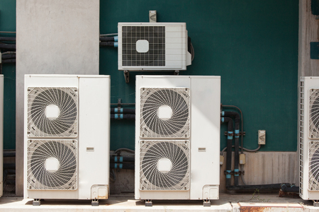 Industrial steel air conditioning and ventilation systemsの写真素材