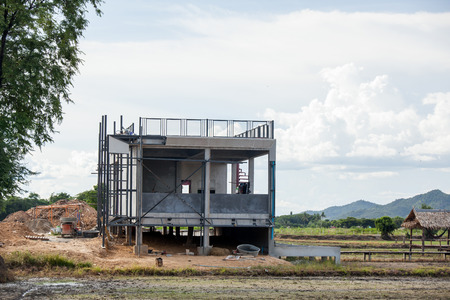 House construction siteのeditorial素材