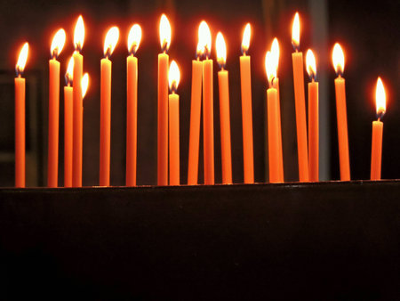 Candles in the church  