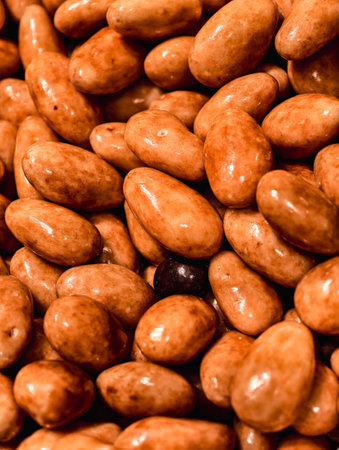 close up of a pile of red beans as a background. macroの写真素材