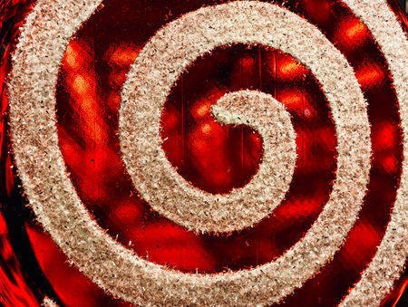 Red White Spiral Christmas Pattern Candy Cane Stripes Abstract Holiday Decoration Background Festive...