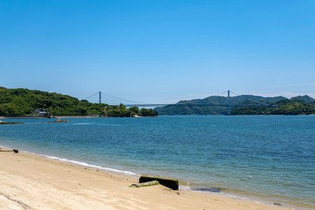 Innoshima Bridge, Onomichi City, Hiroshima Prefecture, Japanの写真素材