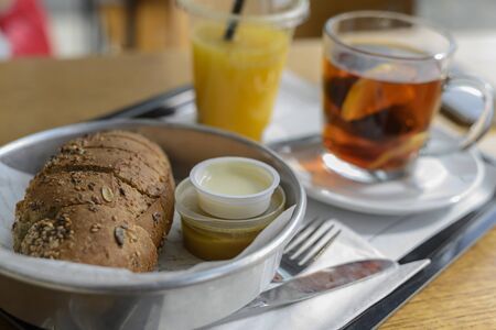 Spend your free time in a cafe or restaurant. Order fresh, tasty and healthy food. On the tray we...