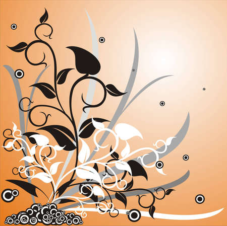 Abstract floral background. Vector illustrationのイラスト素材