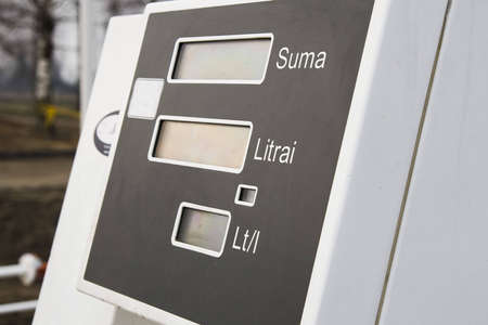 Close up of gas pumpの写真素材