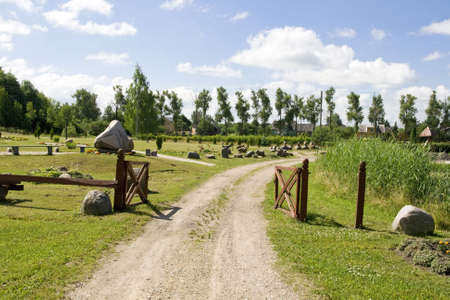 Footpath in the stones parkの写真素材