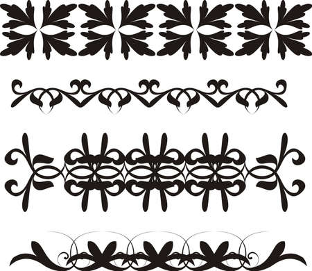 Abstract vector decoration ornament on the white backgroundのイラスト素材