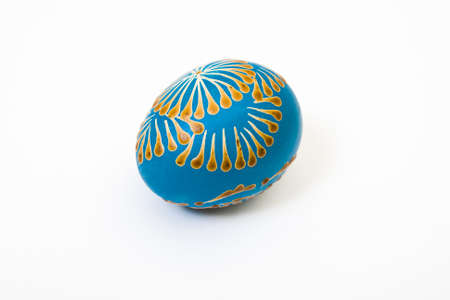 Easter egg isolated on the white backgroundの写真素材