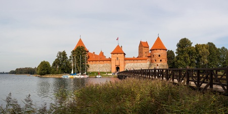 Lithuanian medieval kings castle Trakai