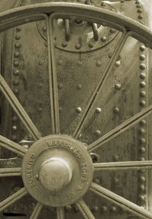 Steam-engine wheel.