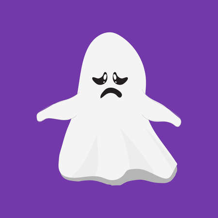 ghost. Cute Halloween Ghost Vector.childish illustration of cute ghost cartoon character.