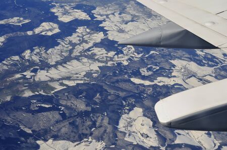 view from a planeの写真素材