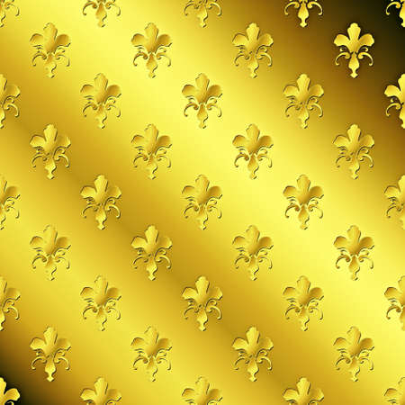 Seamless golden textured pattern の写真素材