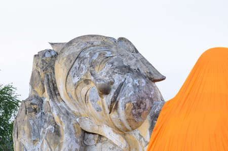 Big Buddha at ayuthaya Thailand.の写真素材