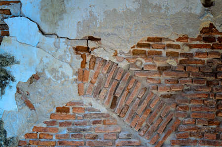 Old brick wall background.