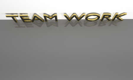 Job, work concept words Teamwork , 3d renderの写真素材