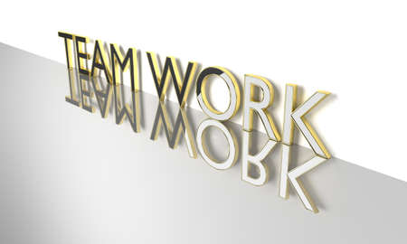 Job, work concept words Teamwork , 3d renderの写真素材