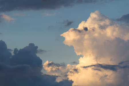 Gentle Sky Background at Sunset time, natural colors, may use.