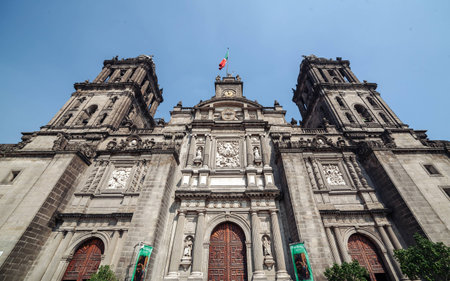 Metropolitan Cathedral in Mexico City.の写真素材