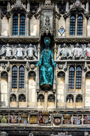 Christ Church Gateway is the main entrance to Canterbury Cathedral, UK.のeditorial素材