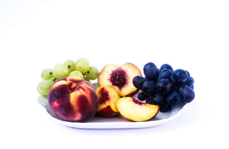 A plate of healthy, tasty and delicious fruit.の写真素材