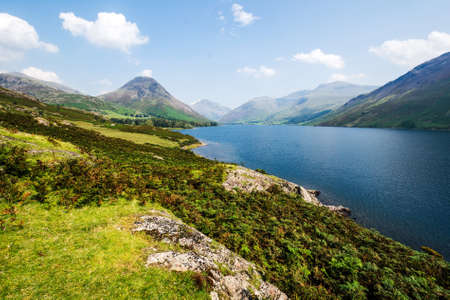 View of Wastwater looking towards Wasdale Head.の写真素材