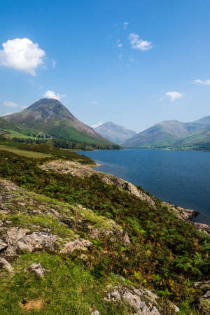 View of Wastwater looking towards Wasdale Head.の写真素材