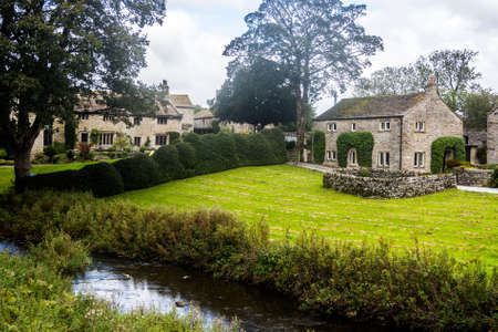 Detached cottages in the village og Linton, North Yorkshire.