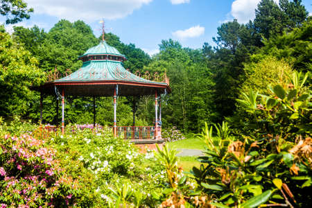Sefton Park Band Stand is a Grade II listed building.の写真素材
