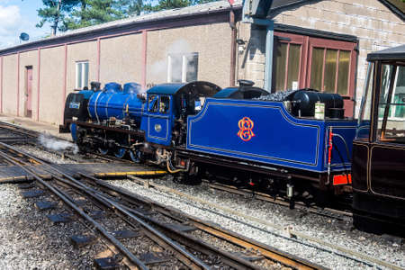This train is part of the Ravenglass and Eskdale Railway in Cumbria, England. The railway is seven...