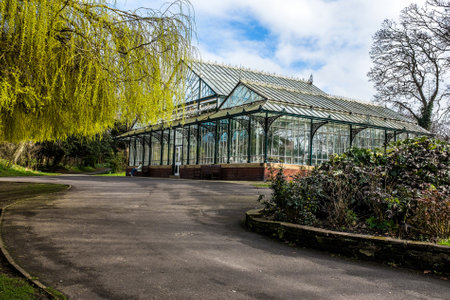 View of the Conservatory in Hesketh Park.の写真素材