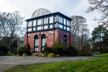 View of the Fernley Observatory in Hesketh Park.の写真素材
