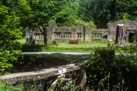 Formerly a 16th. century manor house, and is part ofWycoller Country Park.の写真素材