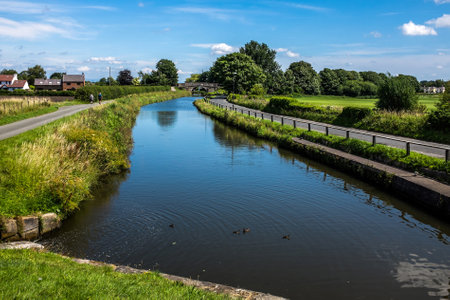 Rufford Branch of the Leeds - Liverpool canalの写真素材