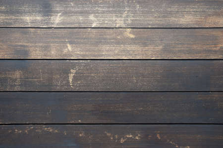 Scuffed brown wooden plank wall