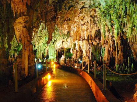 Cave  Alistrati the north of Greeceの写真素材