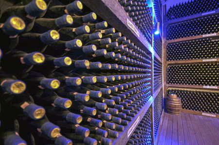 Wine aging cellarの写真素材