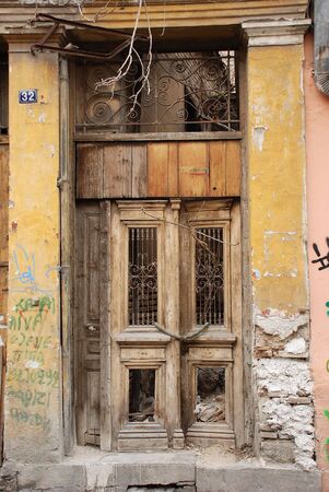 grafitti doorの写真素材