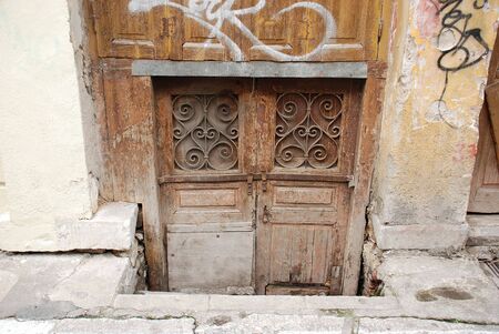 grafitti doorの写真素材