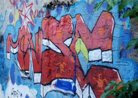 grafitti wallのeditorial素材