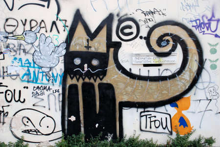 grafitti wallのeditorial素材