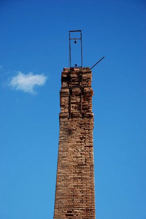 chimney of port-office in Lavrio, Greeceの写真素材