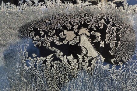 drawing of santa claus on the glass