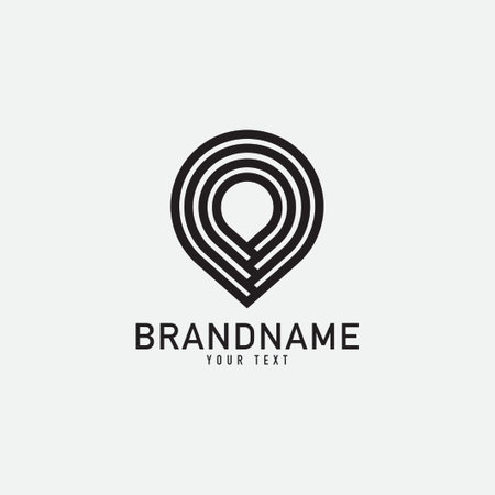 Creative minimal monochrome monogram symbol. Premium business logo for corporate identity. Minimalist logo design and simple element. Leaf logo with line design template.のイラスト素材