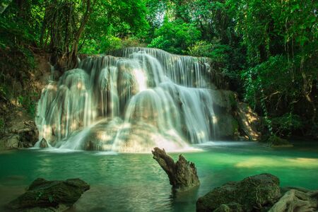 waterfall in deepforestの写真素材