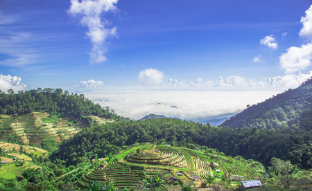 hilltribe village at chiangmai thailand