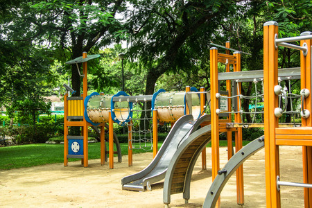 colorful playground in the park