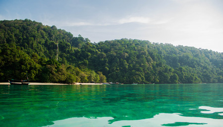 Beautiful tropical beach located Surin island, Thailand