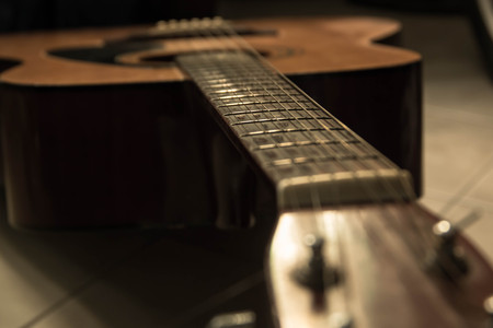 acoustic classical guitar with strings